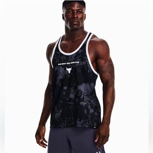 Under Armour Project Rock Iron Paradise Do Not Go Gentle Tank Top Mens Size M